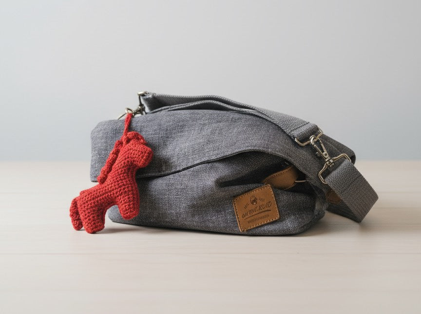 Lucky Horse - Cal croșetat – breloc sau jucărie artizanală